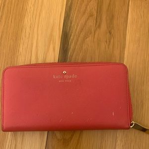 Kate spade hot pink wallet